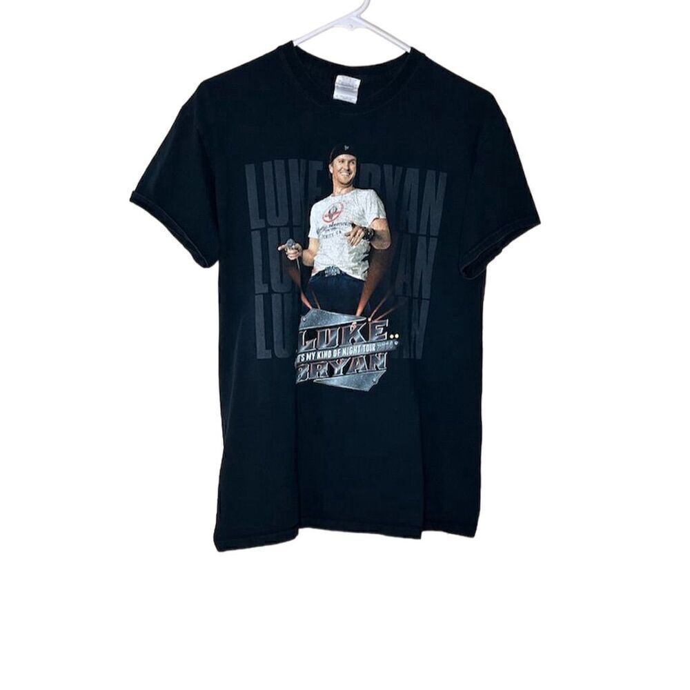 Luke Bryan 2014 Tour Men's Black T-Shirt Medium Country Concert Graphic Tee
